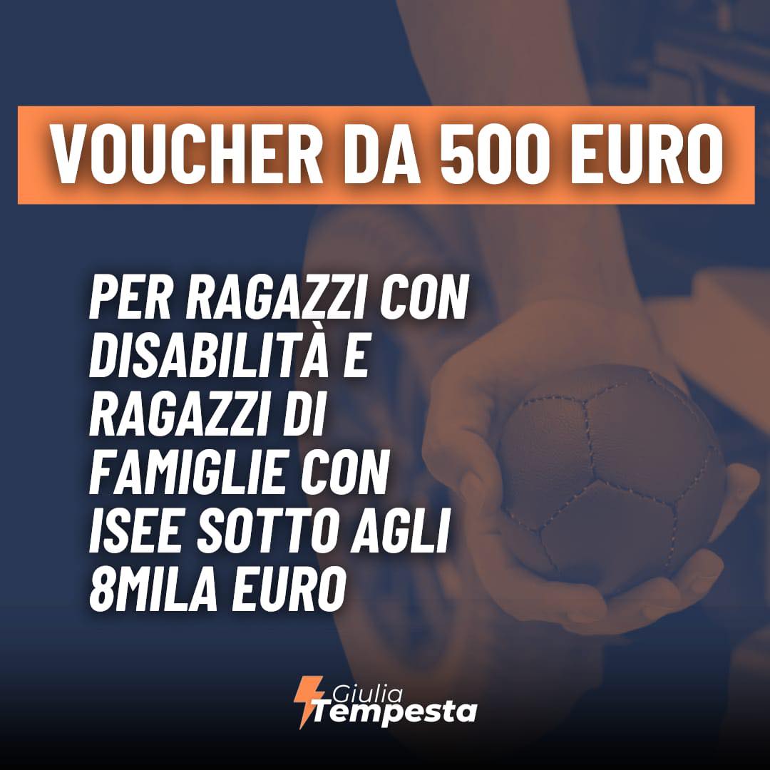 Scopri di più sull'articolo 500 EURO PER VOUCHER SPORTIVI!